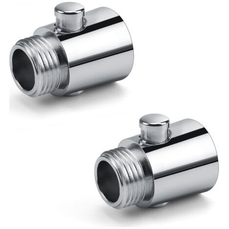 Arrêt de douche, 2 pièces G1/2 pommeau de douche vanne d'arrêt, économiseur d'eau de douche en matériau ABS de haute qualité, adapté à la cuisine ou à la douche