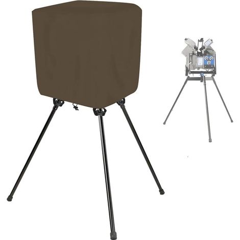 Housse Machine Lancer Baseball 420D Oxford Imperméable(Brown) Dimensions 79x74x86cm, ajustement parfait, couvre entièrement, pour idéal baseball et softball (1/5)