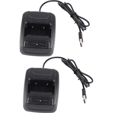 2 pièces Chargeur USB pour Batterie de Talkie-Walkie Baofeng BF666S/BF777S/BF888S avec Indicateur de Charge (1/5)
