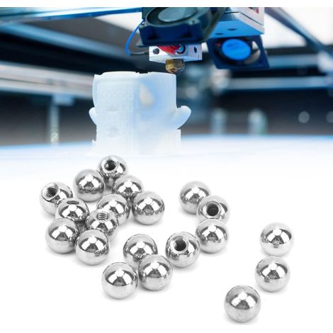 20 Pièces Perles de Perçage Filetées M4 en Acier Inoxydable pour Joints Magnétiques d'Imprimante 3D (1/5)