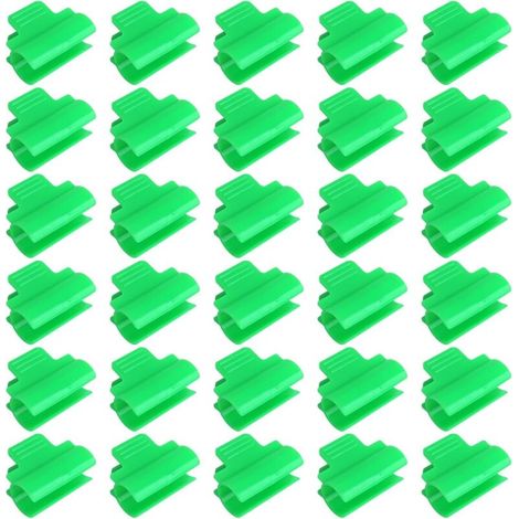 Gewächshausclips aus Kunststoff, 30 Stück, Gartengewächshausclips, Folienclips, Befestigungselemente, Klemmen für Pflanzen, Netze, Tunnel, Schattierungsrahmen