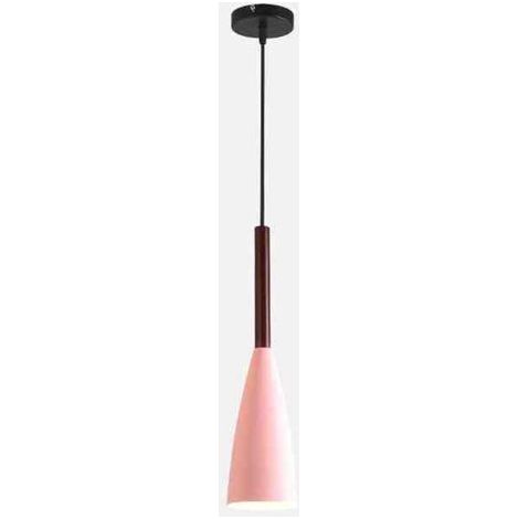 Moderne, minimalistische Pendelleuchte mit einem Leuchtenkopf für Esszimmer – auch für Wohn- und Schlafzimmer geeignet – 1 Stück, rosa (1/5)
