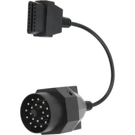 Câble adaptateur OBD II - - 20 broches vers OBD2 - Noir - Universel - Durable (1/4)