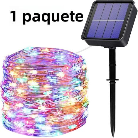 2er-Pack Solar-Lichterkette mit 300 LEDs, wasserdicht, 8 Modi, Kupferdraht (1/5)