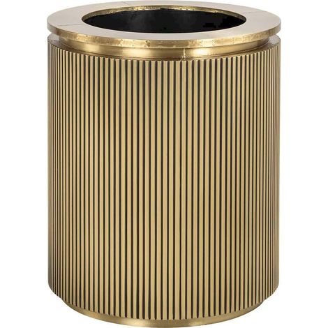 Cache-pot en métal brossé or - Doré brossé (1/2)