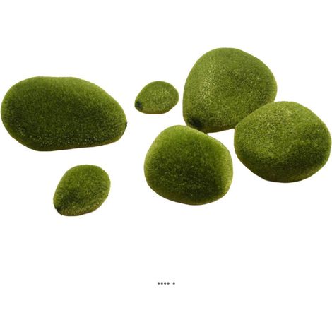 Mousse en galets artificielle par 6 (1/2)