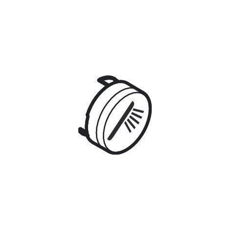 Symbole de bouton-poussoir pour douche à main, finition mate