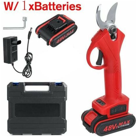 KZQ – Sécateur électrique sans fil 48V – Lame en acier tungstène – Batterie 9 000 mAh – Coupe jusqu'à 30 mm – Poignée ergonomique (1/5)