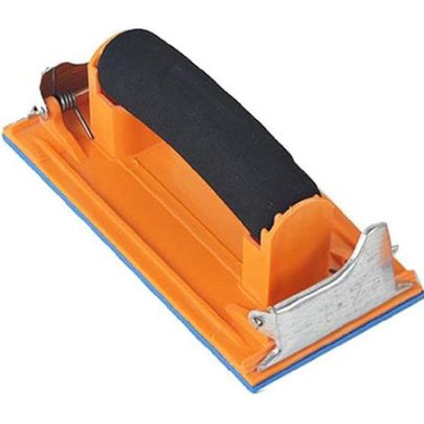 Ponceuse à main portable avec poignée support de papier de verre manuel bloc de ponçage léger pour bois métal polissage léger support de papier de verre manuel ponceuse à main bloc de ponçage pour (1/5)