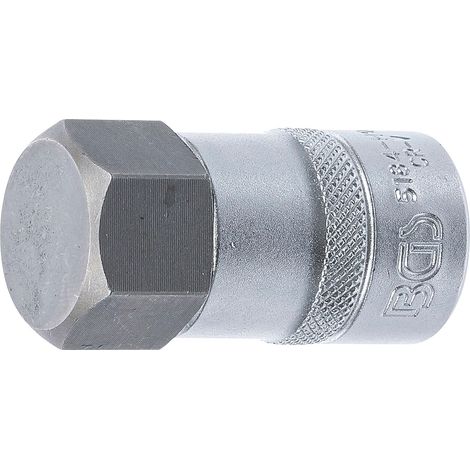 BGS Bit-Einsatz Antrieb Innenvierkant 12,5 mm (1/2") Innensechskant 26 mm - 5184-H26