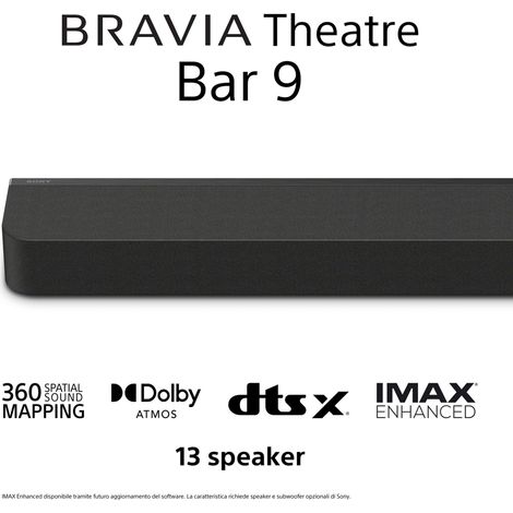 barra de sonido Bluetooth negra - HTA9000.CEL - Sony -