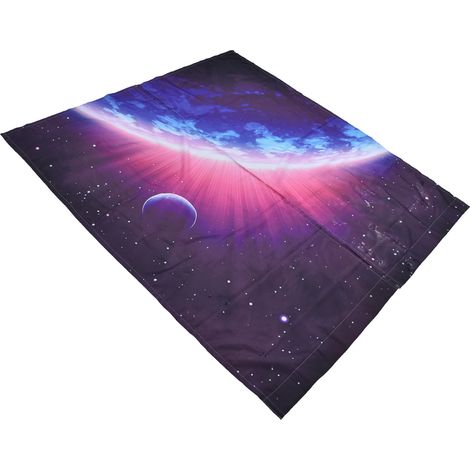 Rideau occultant haute qualité 3D numérique motif créatif série planète 150x166cm modèle 38 (1/5)