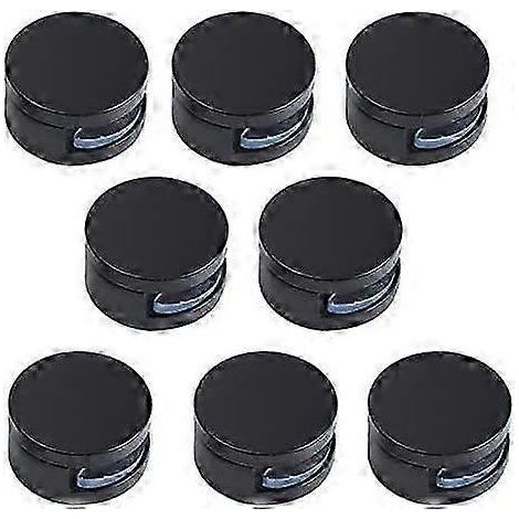 Clips de fixation pour miroir, 8 supports de miroir muraux pour miroir de 3 à 5 mm d'épaisseur (noir) (1/5)