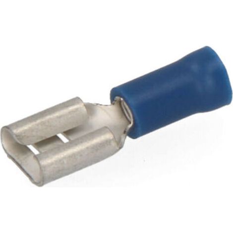 Borne Faston femelle pré-isolée 6,3 mm emballée 10 unités