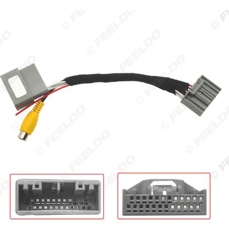 Compatible with the original Honda 24-pin car radio for adding a video input cable for a reversing camera, reversing cable for an onboard reversing camera (1/5)