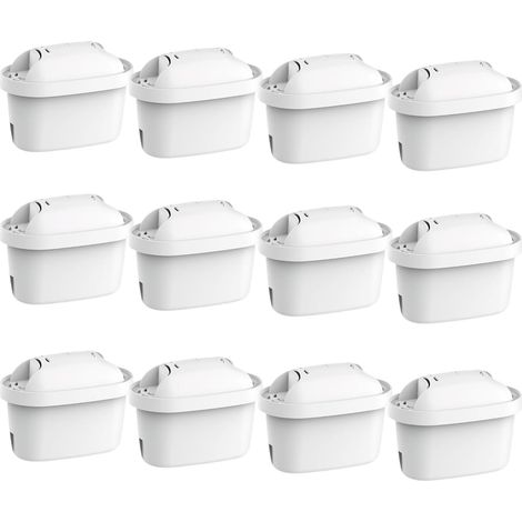Cartouches filtrantes Waterdrop Compatibles avec Les filtres à Eau Brita Maxtra+ Plus, Maxtra Pro All-in-1, Compatibles avec Les Cartouches Brita Marella, Certifiées TÜV SÜD et NSF (Lot de 12) (1/5)