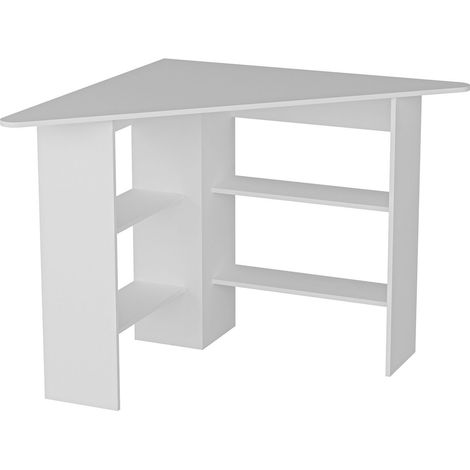 Bureau d'angle 4 étagères de rangement CORNER (1/5)