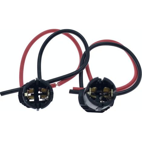 Connecteur T10 pour ampoules automobiles, prise, douille, culot universel T10 pour feux de position/feux de gabarit pour camions -- JB1022-2P