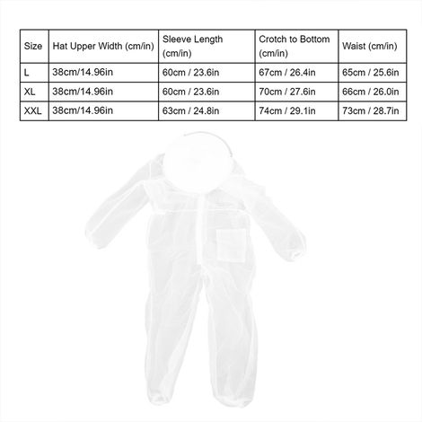 Combinaison Anti-Piqures Transparente Nylon Pour Apiculture avec Chapeau Protecteur - Lot 1 Pièce - Taille L (Maille Respirante et Durable) (1/5)