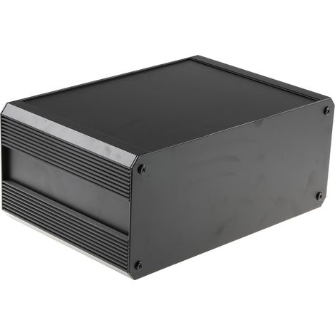 Boîtier dissipateur RS PRO en Aluminium extrudé, 200 x 300 x 130mm, Noir IP40 ( Prix pour 1 )