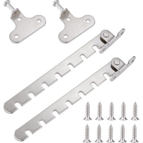 2 Pièces Crémone de Sécurité Pour Fenêtre En Acier Inoxydable Verrou de Sécurité 7 Fentes Limiteur à Petit Trou Serrure de Sécurité Ajustable Pour Portes Diverses Et Fenêtres à Ouverture (1/4)