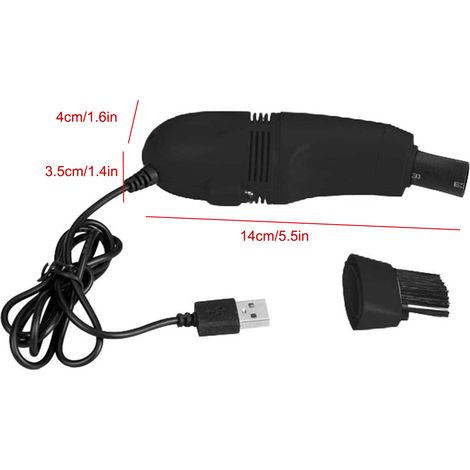 Mini aspirateur de clavier d'ordinateur USB pour PC portable, kit de nettoyage de poussière (1/5)