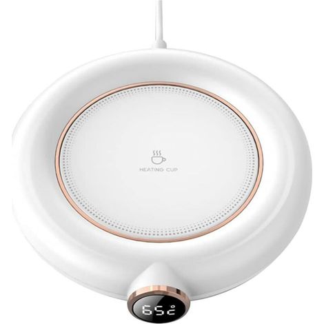Chauffe-tasse USB pour arrêt automatique de bureau, chauffe-tasse à café, café, lait, thé, eau, chauffe-tasse, 3 températures réglables, affichage LED, chauffage, sous-verre pour bureau à domicile
