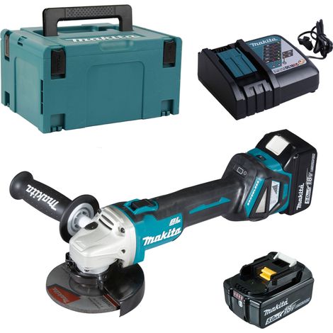 Meuleuse MAKITA DGA511RTJ - 18V - 5,0Ah - 2 batteries 18V 5 Ah avec chargeur (1/10)