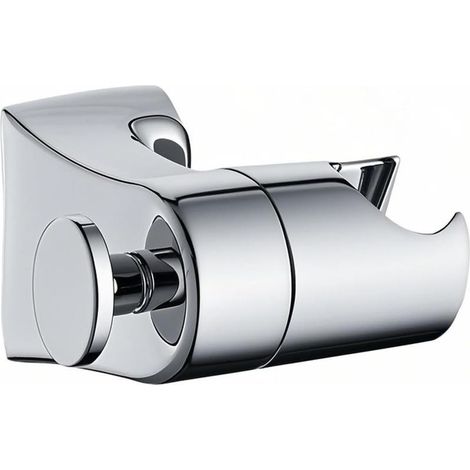 Support de Douche, Réglable Support de Pommeau de Douche Rotatif à 360° Porte Douchette Sans Perçage Chromé Porte Pommeau de Douchette Universel avec Crochet, pour Salle Bain Hôtel (Argent) (1/5)