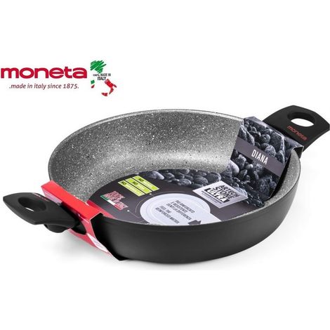 Moneta Diana Tegame Antiaderente in Alluminio Forgiato 28 cm per Induzione colore Nero (1/5)