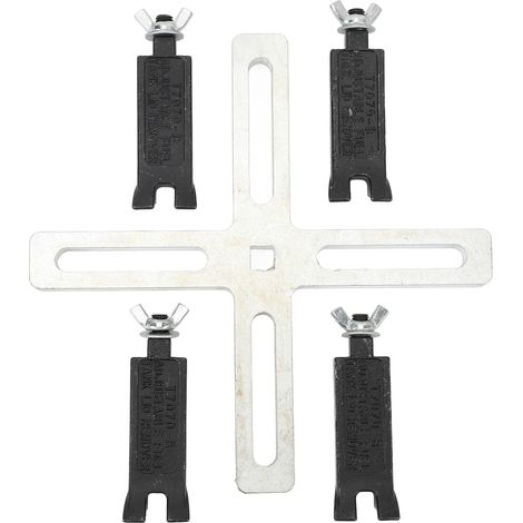 GARRYFIZH Clé de dépose pompe à carburant 3/8-1/2 pouce - Outil extraction/installation sender réservoir (4 mors réglables) (1/5)