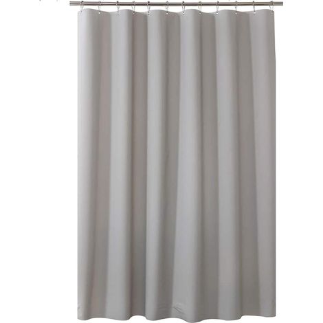 Rideau de douche étroit pour salle de bain, 79 cm de large x 180 cm de haut, rideau de douche vertical étroit, demi-rideau de douche imperméable (1/3)