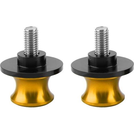 UPALDHOU 2 piezas de deslizadores para basculante de motocicleta, soportes para basculante, deslizadores CNC (dorados) (1/5)