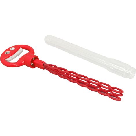 Baguettes à bulles en vrac, 32 trous, plastique anti-fuite, bâtonnets à bulles pour enfants avec visage souriant, rouge (1/5)