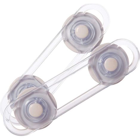 2 Mini Loquets de Sécurité Souple & Multi-surfaces 11 cm