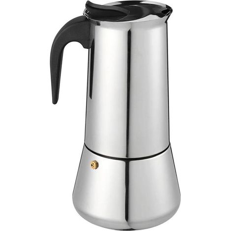 Cafetière électrique en acier inoxydable – 1,5 L, design compact et fonctionnel pour une préparation rapide du café à domicile