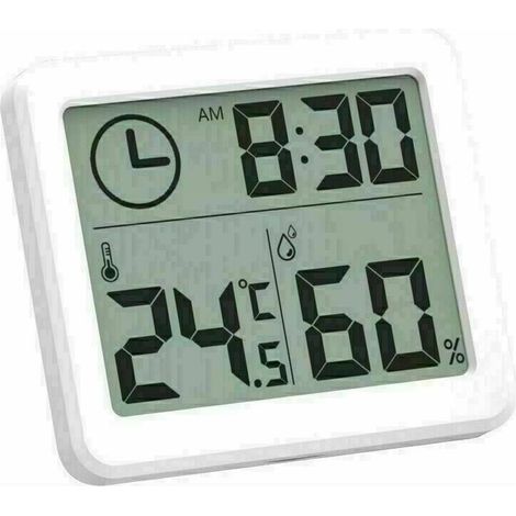 Thermomètre Hygromètre Intérieur Numérique à Haute Précision, Moniteur d'Humidité & deTempérature Portable pour Maison, Bureau (1/4)