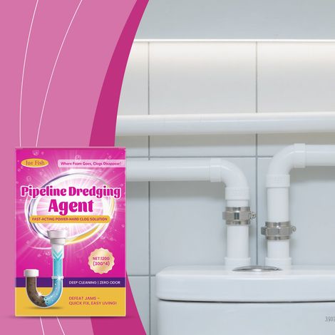 Abflussreinigungspulver für durch Speiseöl verstopfte Rohre aus verschiedenen Materialien - 120 g (30 g 4) -- DTEKGAZ (1/5)