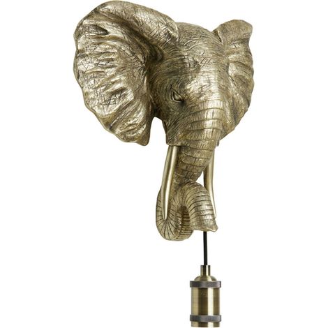 Light & Living - applique murale - Elephant - or - plastique -