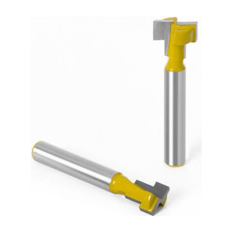 BUNTHAUS 2pc Fraises Tige professionnels Outils de coupe du bois9.52mm+12.7mm 1/4 (1/2)
