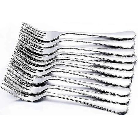 Fourchettes, coffret cadeau Heilwiy de 12 pièces en acier inoxydable, fourchettes de table, 20 cm (1/5)