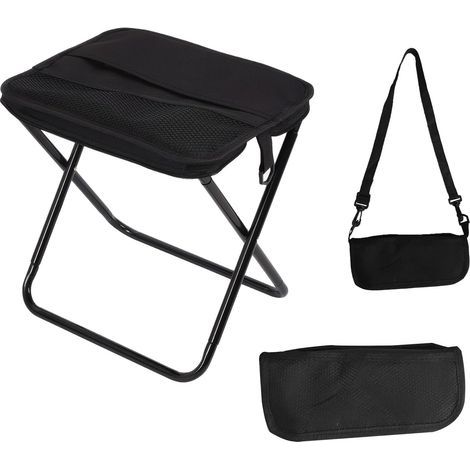 Chaise pliante légère et portable avec dossier - Chaise de camping pliable pour une utilisation intérieure et extérieure - Chaise pliante portable - Convient pour les voyages, la pêche, les pique-niqu (1/5)