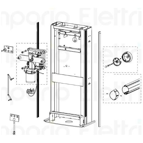 genius pièce détachée xric poignée de déverrouillage avec serrure 6020557 (1/3)