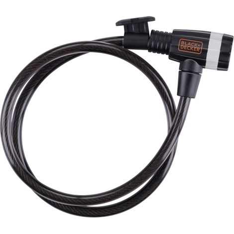 BLACK+DECKER Antivol de vélo Noir H23xl3xL15cm (1/5)