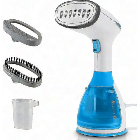 Fer à vapeur portable 2023, défroisseur vertical 1500W, réservoir 280ml, chauffe rapide, fer à repasser à main pour vêtements, usage domestique et voyage. (1/5)