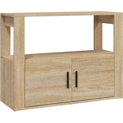 Maison Exclusive - Buffet Chêne sonoma 80x30x60 cm Bois d'ingénierie (1/5)