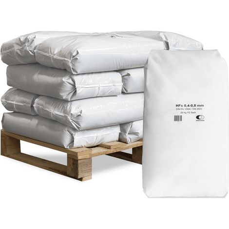 Wolff Müller Filtersand 0,4 - 0,8 mm 25kg x 12 Sack 300kg