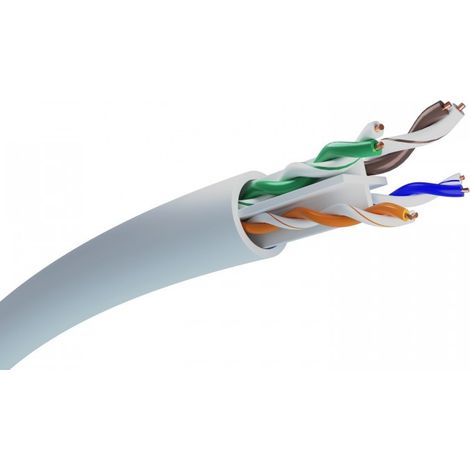 Extralink CAT6 UTP 305m Cable Ethernet de par trenzado exterior para infraestructura de red de alta velocidad