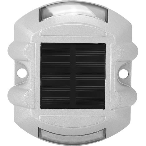 Borne Lumineuse Solaire - Aluminium Moulé - Pour Allée Et Route - Visibilité 500m - Lot De 1 (1/5)