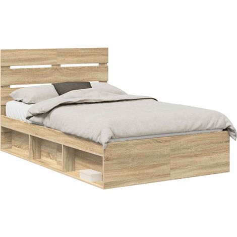Maison Exclusive - Estructura de cama Sonoma 120 x 200 cm Madera (1/5)